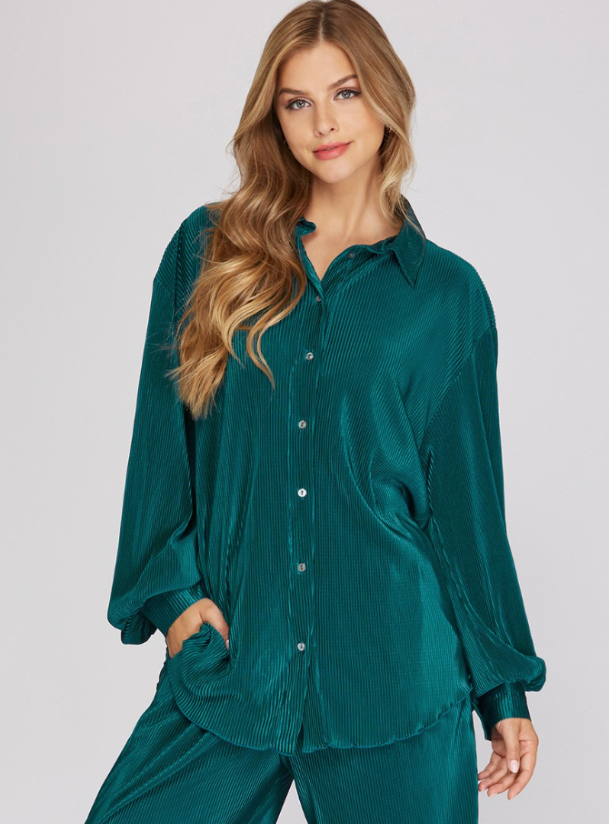 Teal Green Blouse