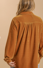 Load image into Gallery viewer, Mustard Velvet Blouse
