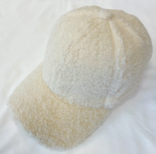 Load image into Gallery viewer, Fuzzy Ivory Baseball Hat
