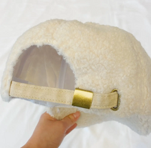 Load image into Gallery viewer, Fuzzy Ivory Baseball Hat
