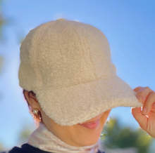 Load image into Gallery viewer, Fuzzy Ivory Baseball Hat
