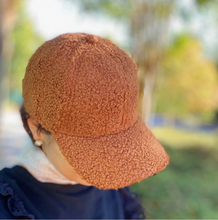 Load image into Gallery viewer, Fuzzy Caramel Baseball Hat
