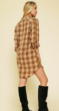 Load image into Gallery viewer, Fray Washed Plaid Dress
