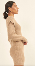 Load image into Gallery viewer, Taupe Sweater Dress
