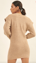 Load image into Gallery viewer, Taupe Sweater Dress
