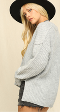 Load image into Gallery viewer, Heather Grey Chunky Sweater
