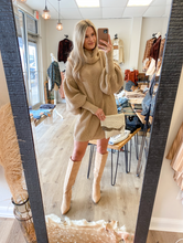 Load image into Gallery viewer, Oversized Turtleneck Sweater Dress
