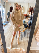 Load image into Gallery viewer, Oversized Turtleneck Sweater Dress
