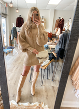 Load image into Gallery viewer, Oversized Turtleneck Sweater Dress
