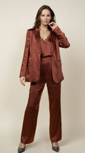 Load image into Gallery viewer, Rust Satin Blazer
