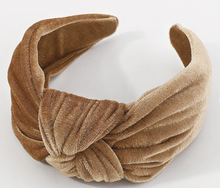 Load image into Gallery viewer, Tan Velvet Headband
