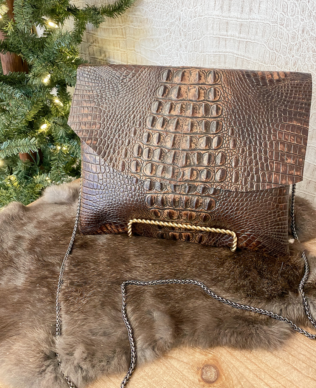 Coco Croc Clutch/Crossbody