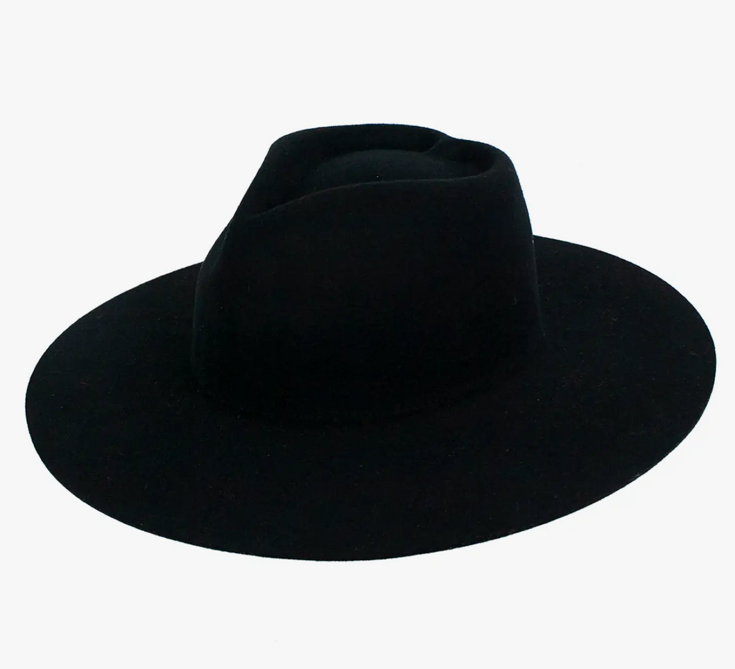 Amore Black Felt Hat