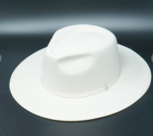 Load image into Gallery viewer, White Stiff Brim Hat
