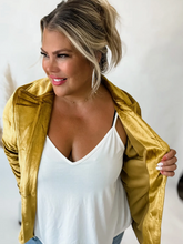 Load image into Gallery viewer, Yellow Velvet Blazer
