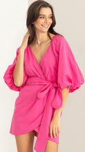 Load image into Gallery viewer, Magenta Puff Sleeve Blouse
