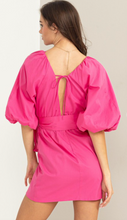 Load image into Gallery viewer, Magenta Puff Sleeve Blouse
