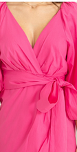 Load image into Gallery viewer, Magenta Puff Sleeve Blouse
