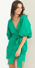 Load image into Gallery viewer, Green Puff Sleeve Blouse
