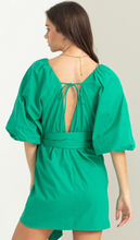 Load image into Gallery viewer, Green Puff Sleeve Blouse
