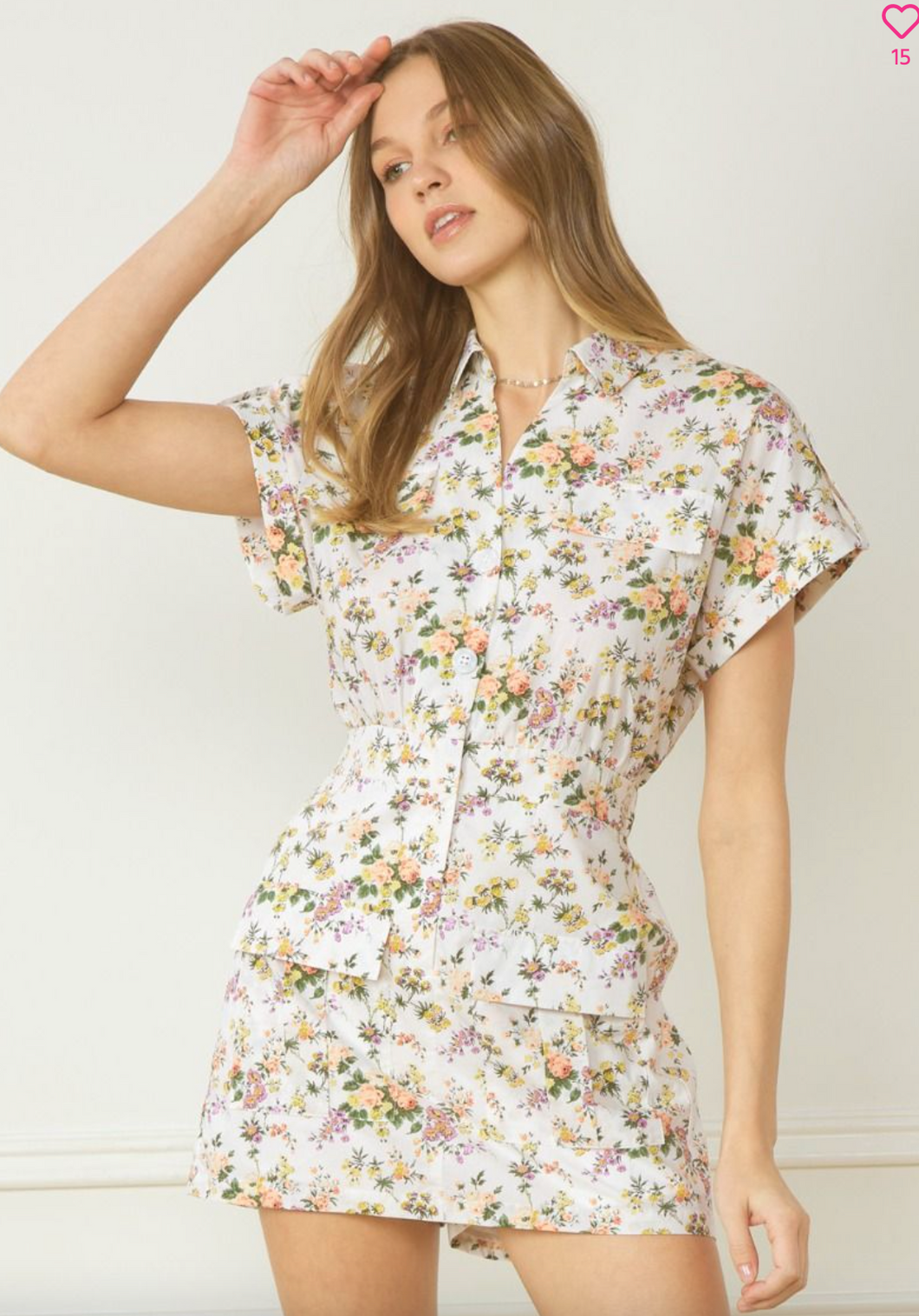 Spring Floral Romper