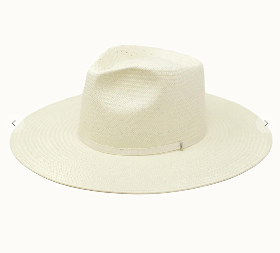 Ivory Simone Straw Hat