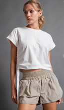 Load image into Gallery viewer, Khaki High Waisted Workout Shorts
