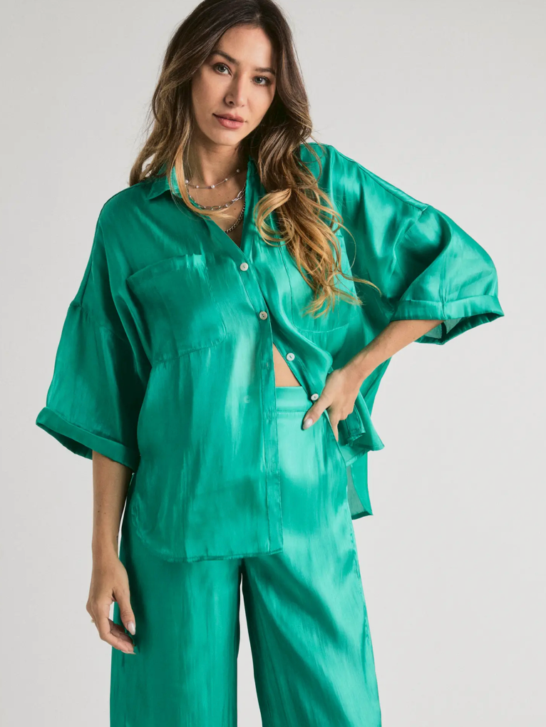 Ibiza Green Blouse