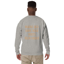 Load image into Gallery viewer, Whose Bed Have Your Boots Been Under Unisex Premium Sweatshirt
